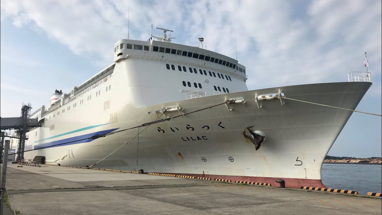 新日本海フェリーらいらっく  苫小牧東港入港前放送