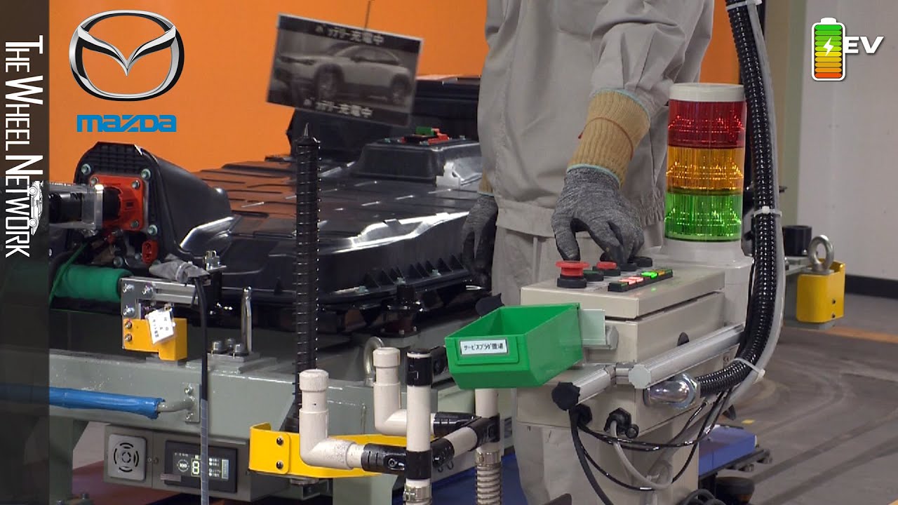 Mazda MX-30 EV Production in Japan (Hiroshima Plant) &ndash; Battery Charging With Solar Panels
