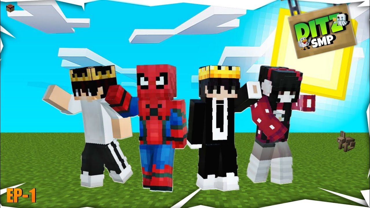 | PLAYING IN DITZ SMP | DAY-1 |