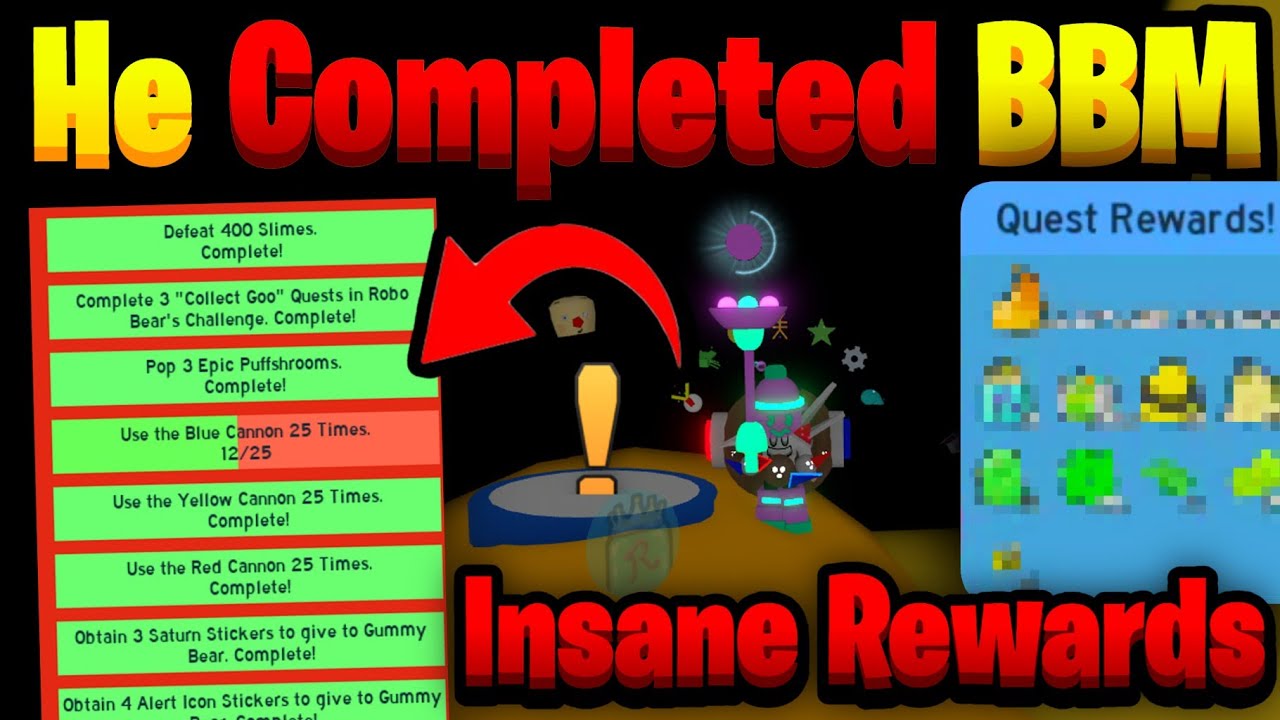 This Person FINISHED The BBM Quest [Crazy Loot] | Bee Swarm Simulator