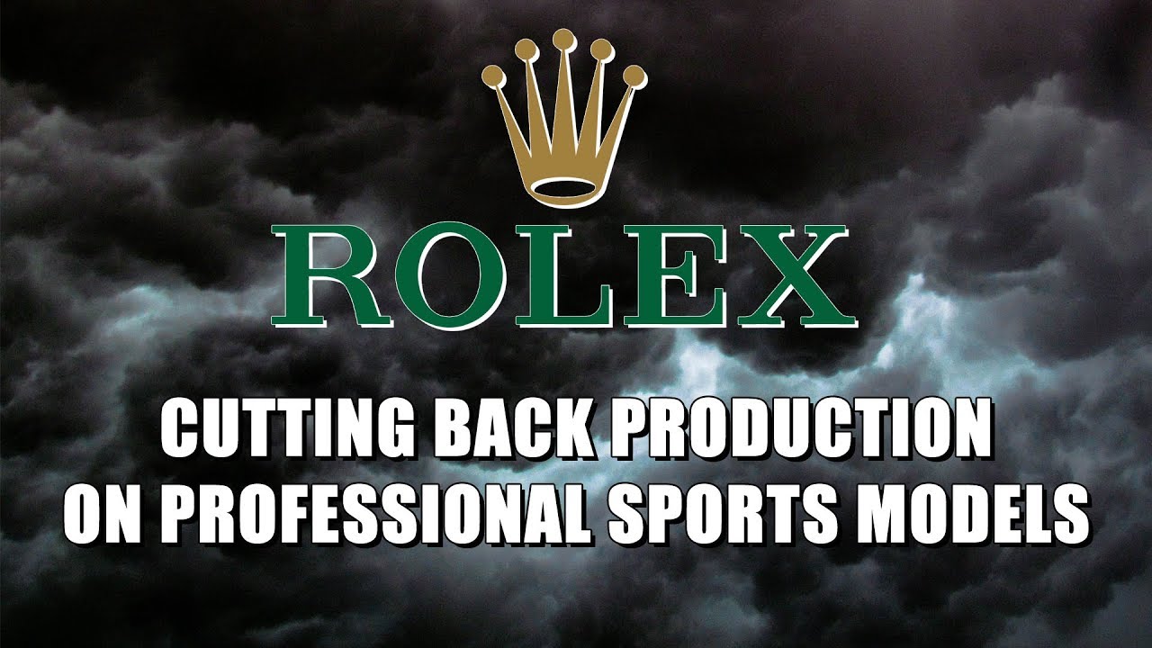 Rolex is Cutting Production on Professional Sports Models