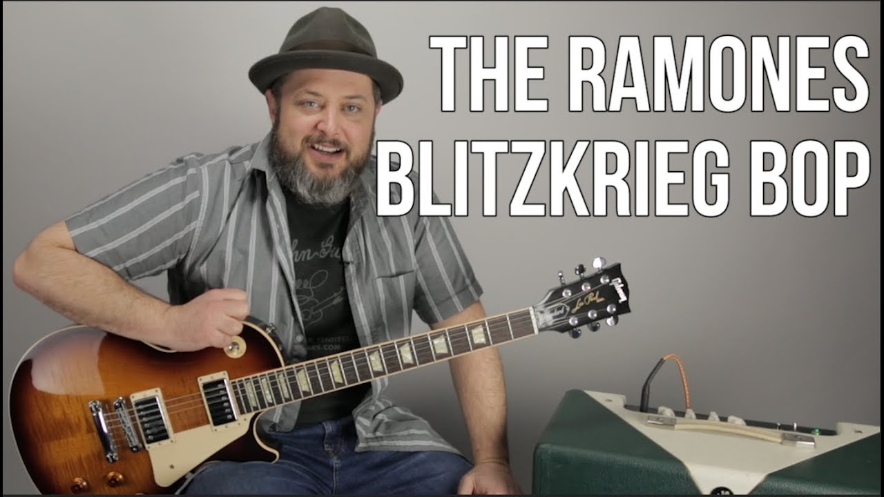 Как играть «Blitzkrieg Bop» группы The Ramones на гитаре