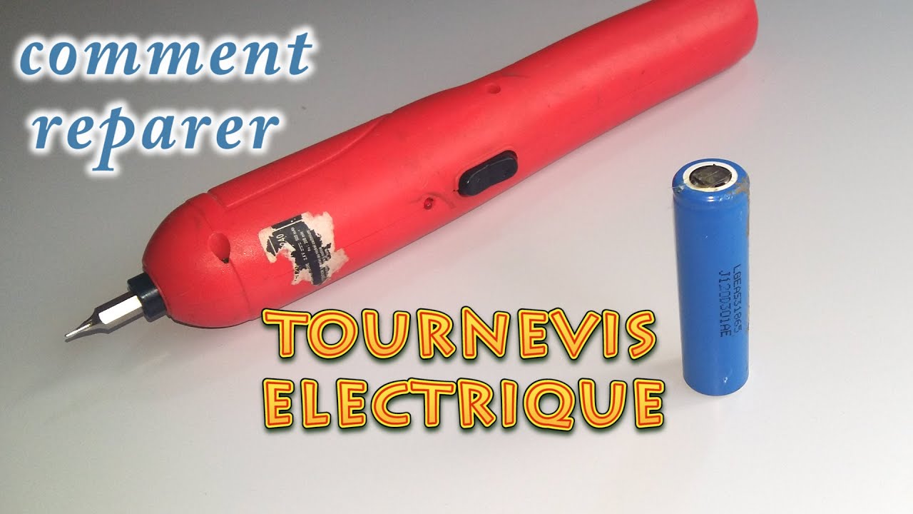 réparation d'un tournevis électrique-batterie mortes
