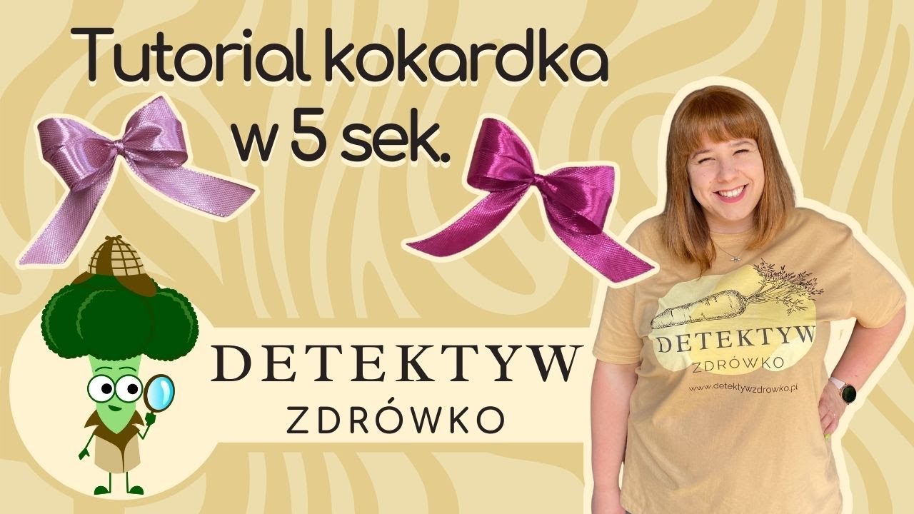 Kokardka w 5 sekund - proste wiązanie kokardki na palcach - idealna kokardka do ozdobienia prezent&oacute;w