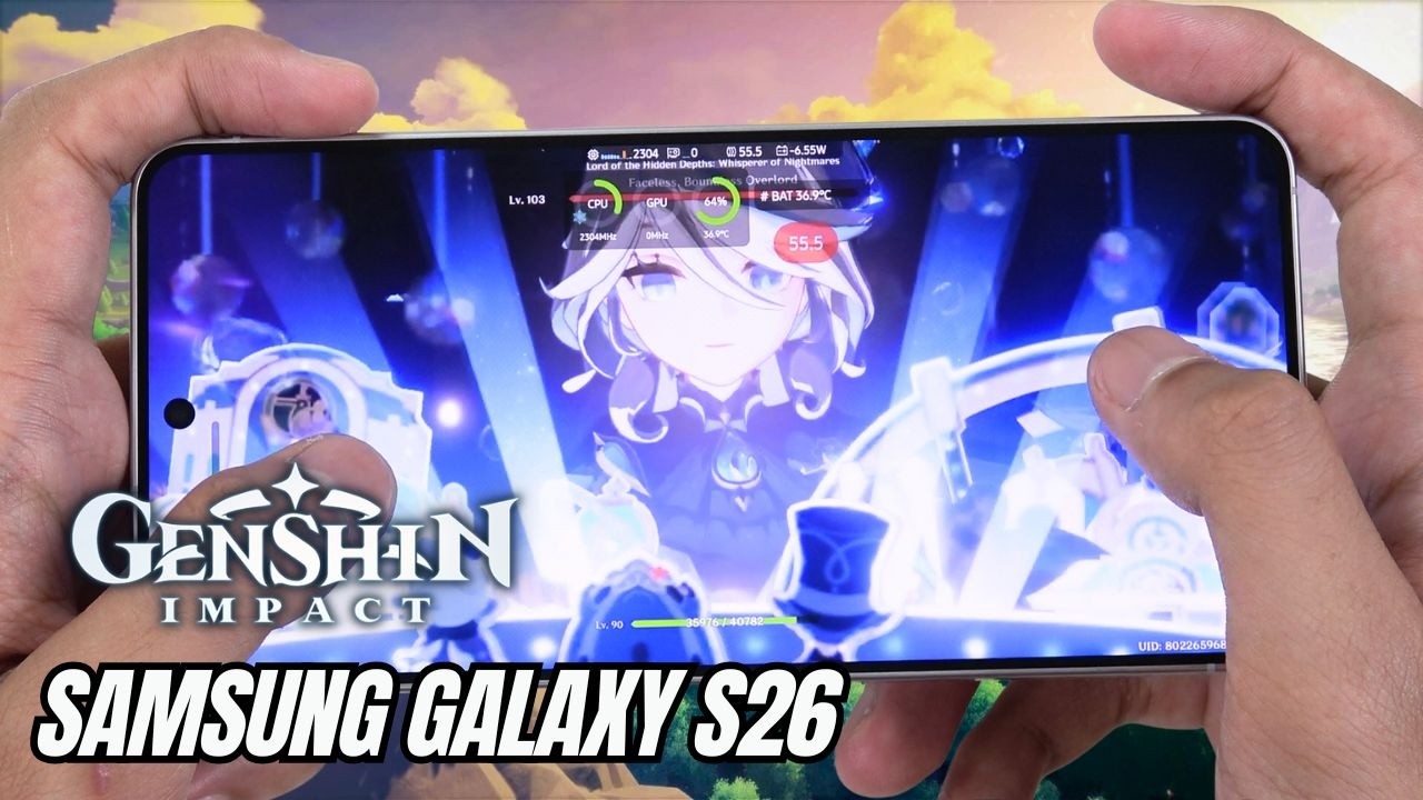 Samsung Galaxy S26 Test Game Genshin Impact Max Graphics | Exynos 2600 Gaming Test