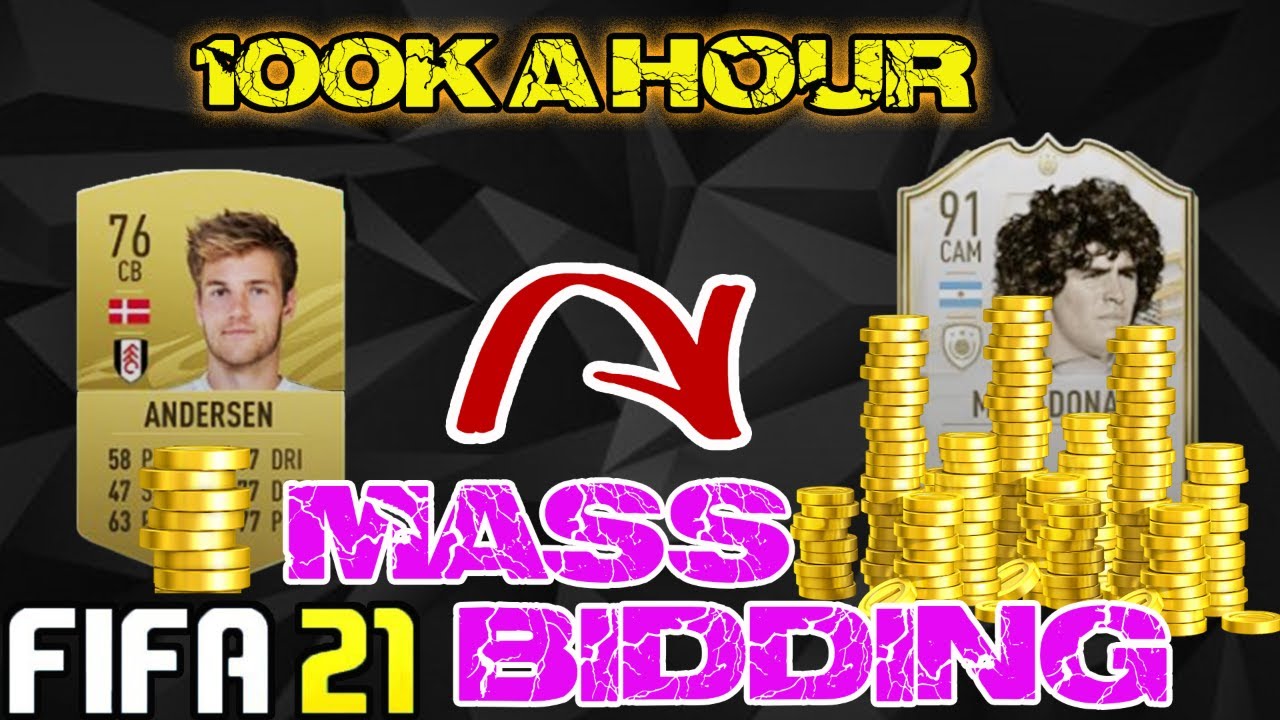 FIFA 21 100K COINS A HOUR/ TODAYS MASS BIDDING FILTERS/ SNIPING FILTERS/ HUGE PROFIT TO BE MADE WITH
