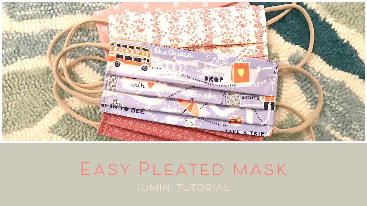 Easy 10 Minute Pleated Mask Tutorial