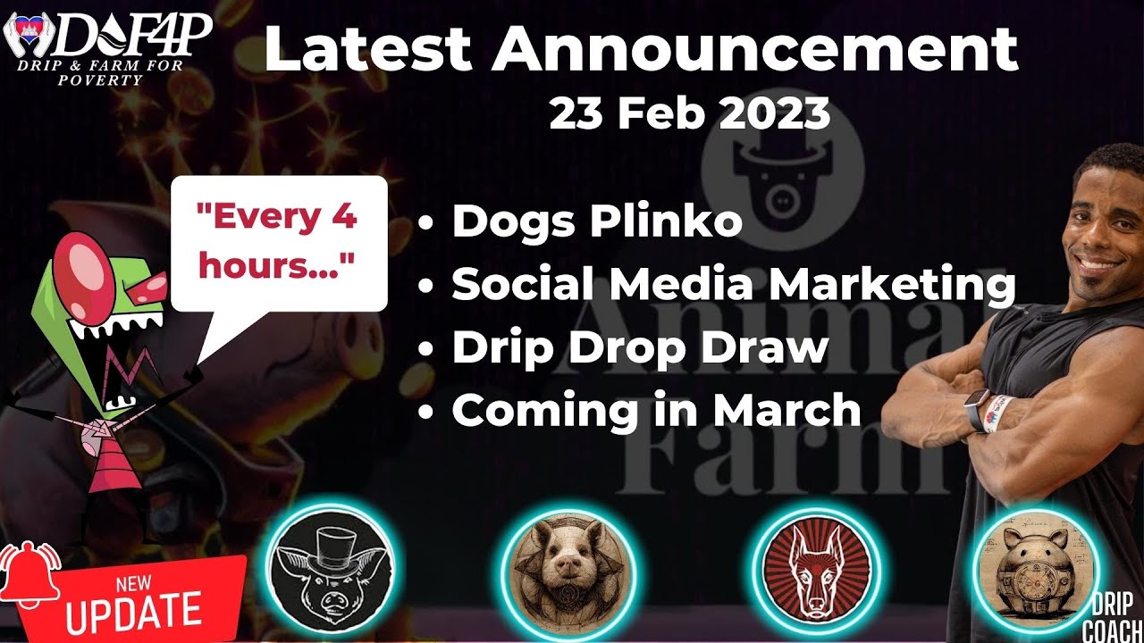 Drip Network Animal Farm VC 23 feb 2023 Drip Drop Draw updates