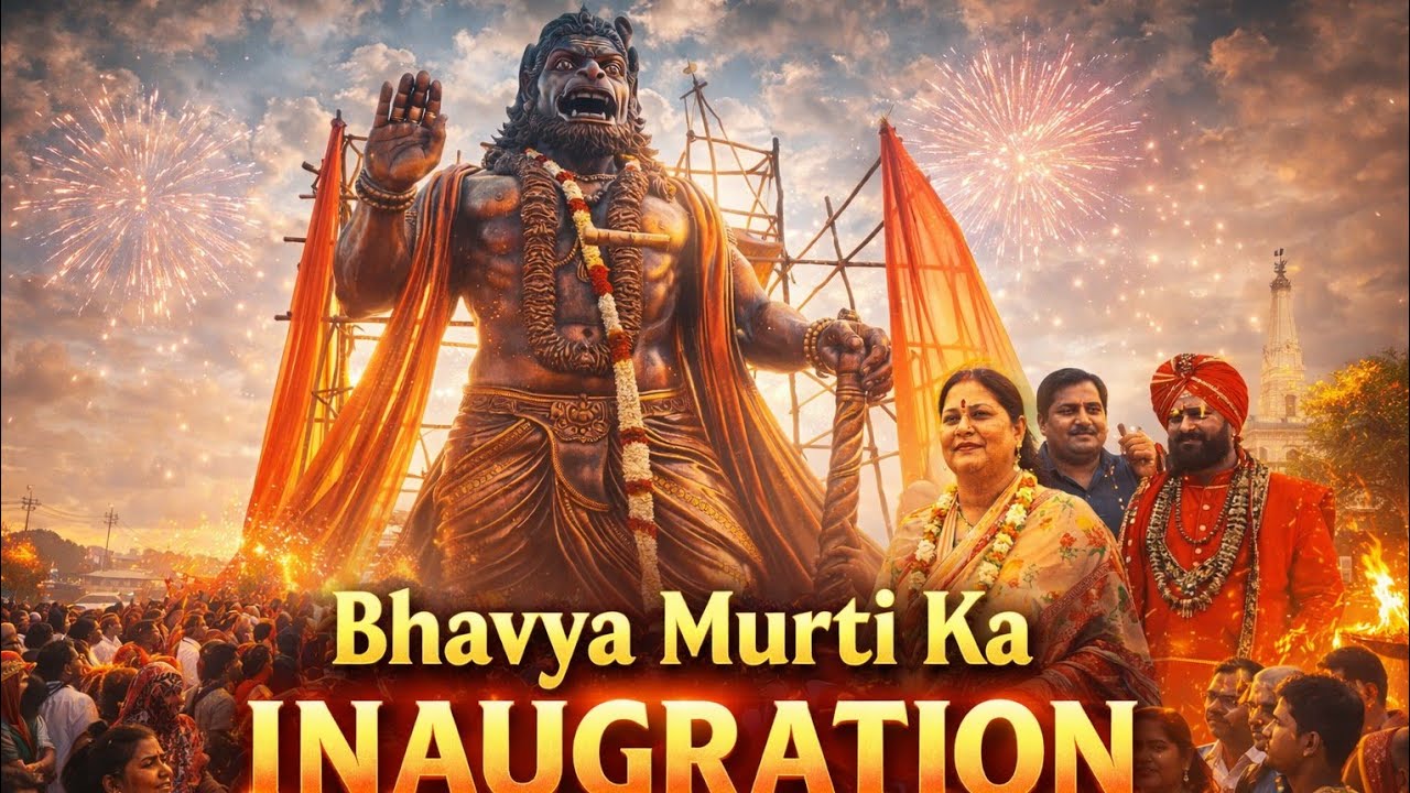 🕉️🚩 किशनगढ़ की पावन धरा पर 41 फीट बालाजी महाराज की भव्य प्रतिमा का ऐतिहासिक अनावरण | 🚩🕉️