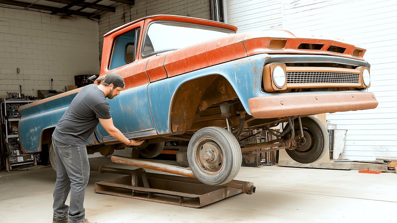 Man Transforms JUNKYARD V8 Chevrolet C10 Back to New | Full Restoration by @Florida Man Garage