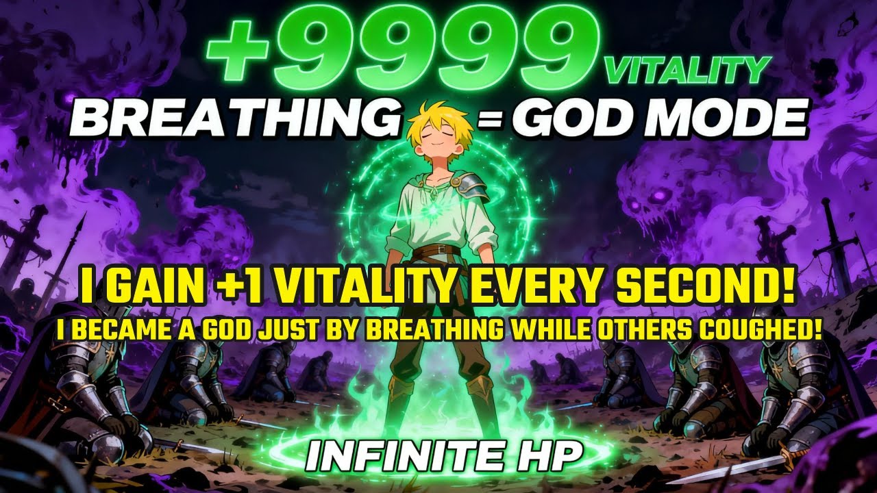 I Gain +1 Vitality Every SECOND! I Became a GOD Just by Breathing While Others Coughed!