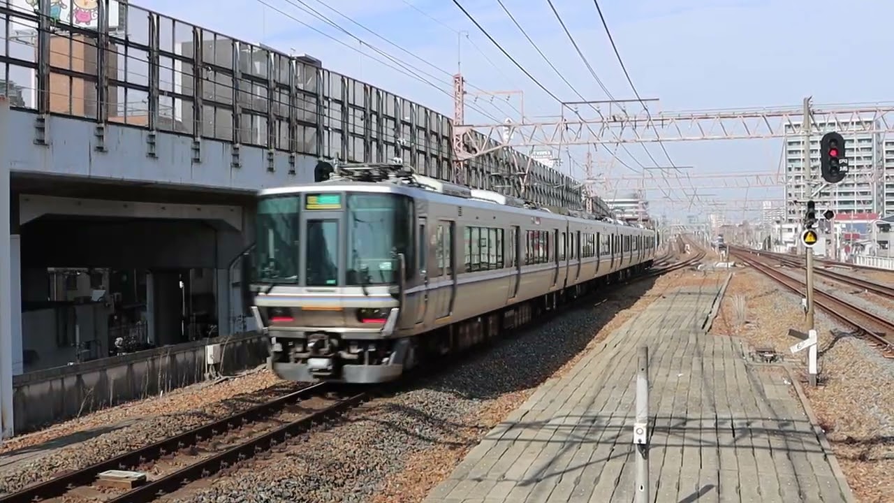 JR西日本223系(6000番台)#95 JR神戸線(東海道本線) 区間快速 塚本駅通過