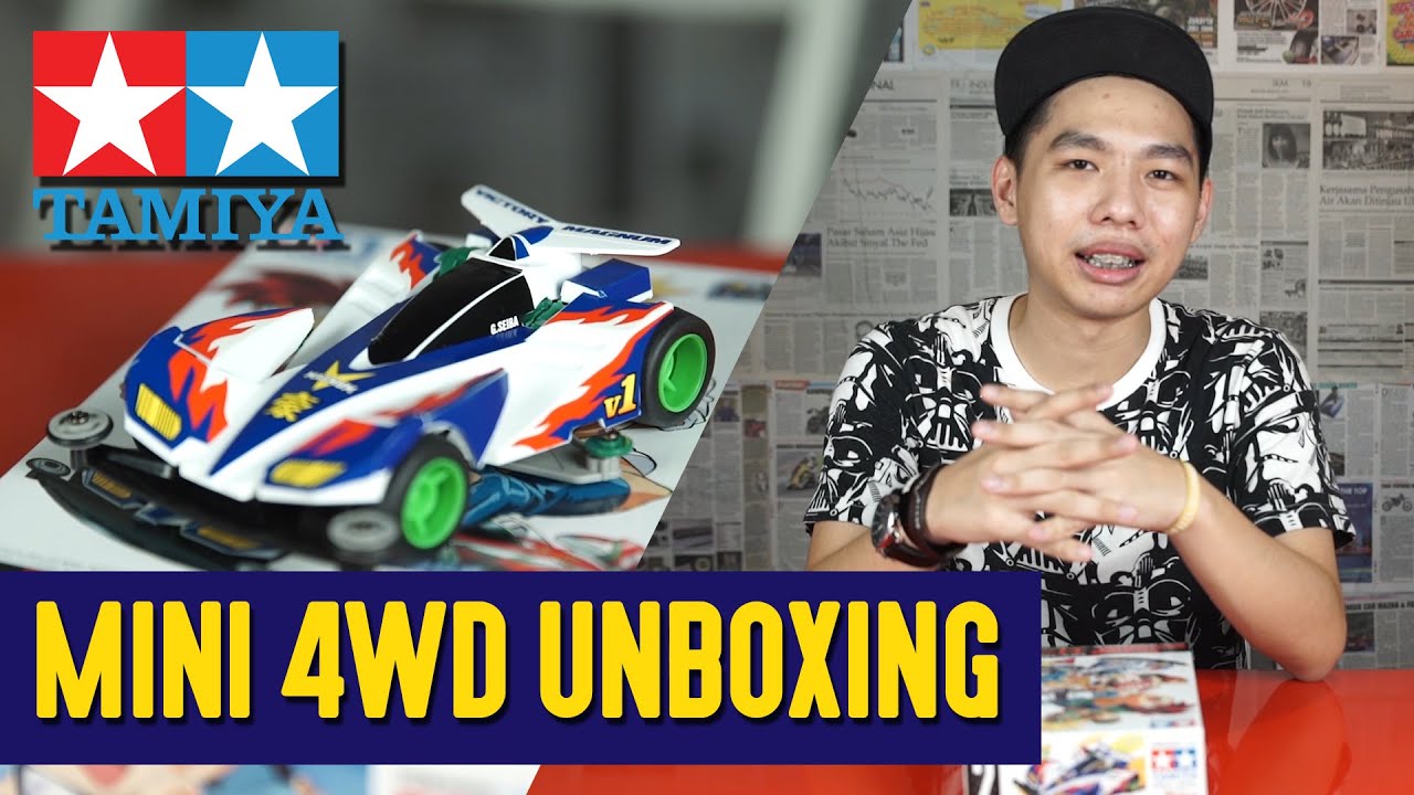 Nostalgia Mainan 90an! | Unboxing Tamiya Mini 4WD Victory Magnum