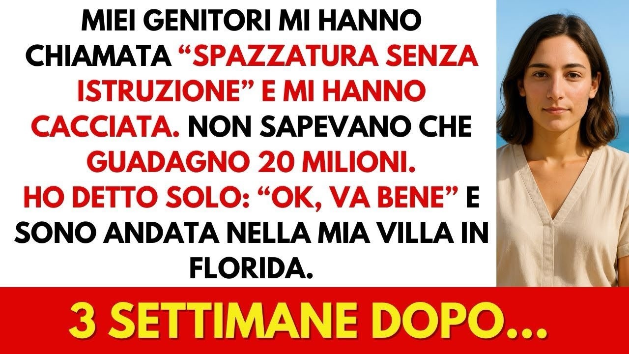 Ho costruito un business da 20 milioni, mantenuto la mia famiglia. Poi papà mi ha detto; “Vattene.”