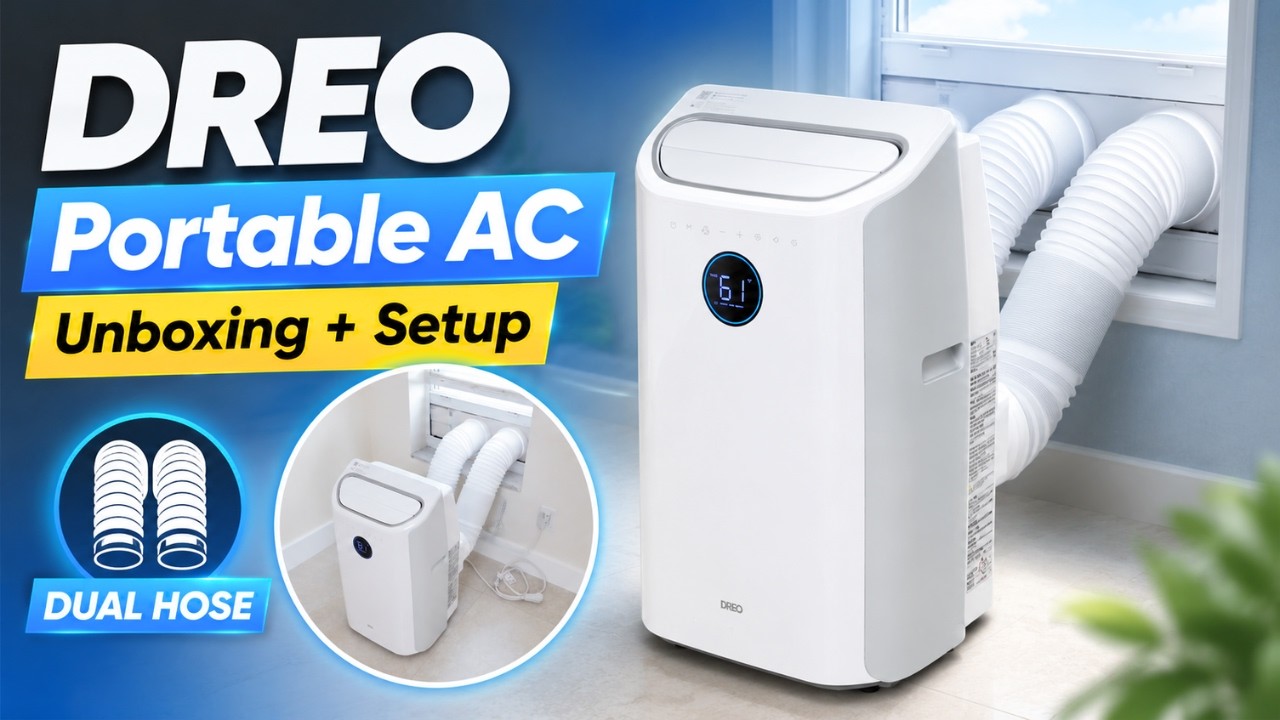 DREO Portable Air Conditioner 740S &mdash; Full Unboxing & Installation Walkthrough