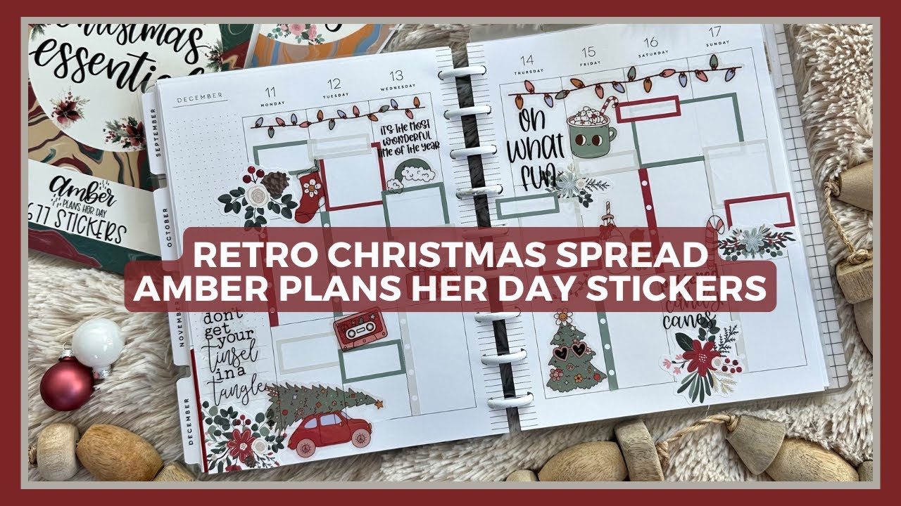 Retro Christas Spread | Why I Create Before the Pen Spreads