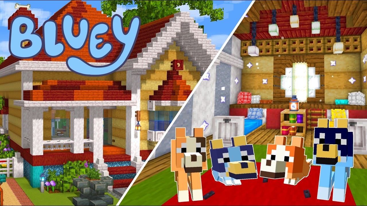BLUEY — Обустройство каждой комнаты в доме Блюи!