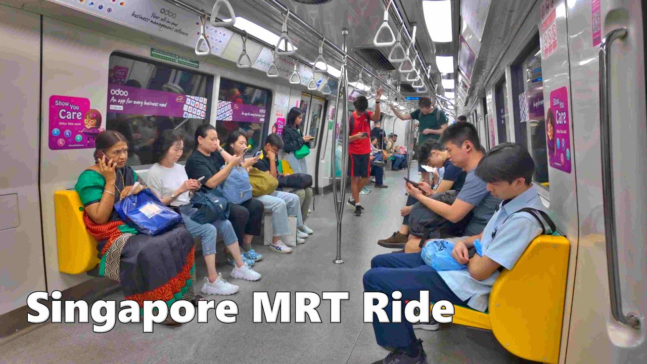 Singapore MRT Ride from Harbourfront to Orchard Station in 4K | North East Line | North South Line