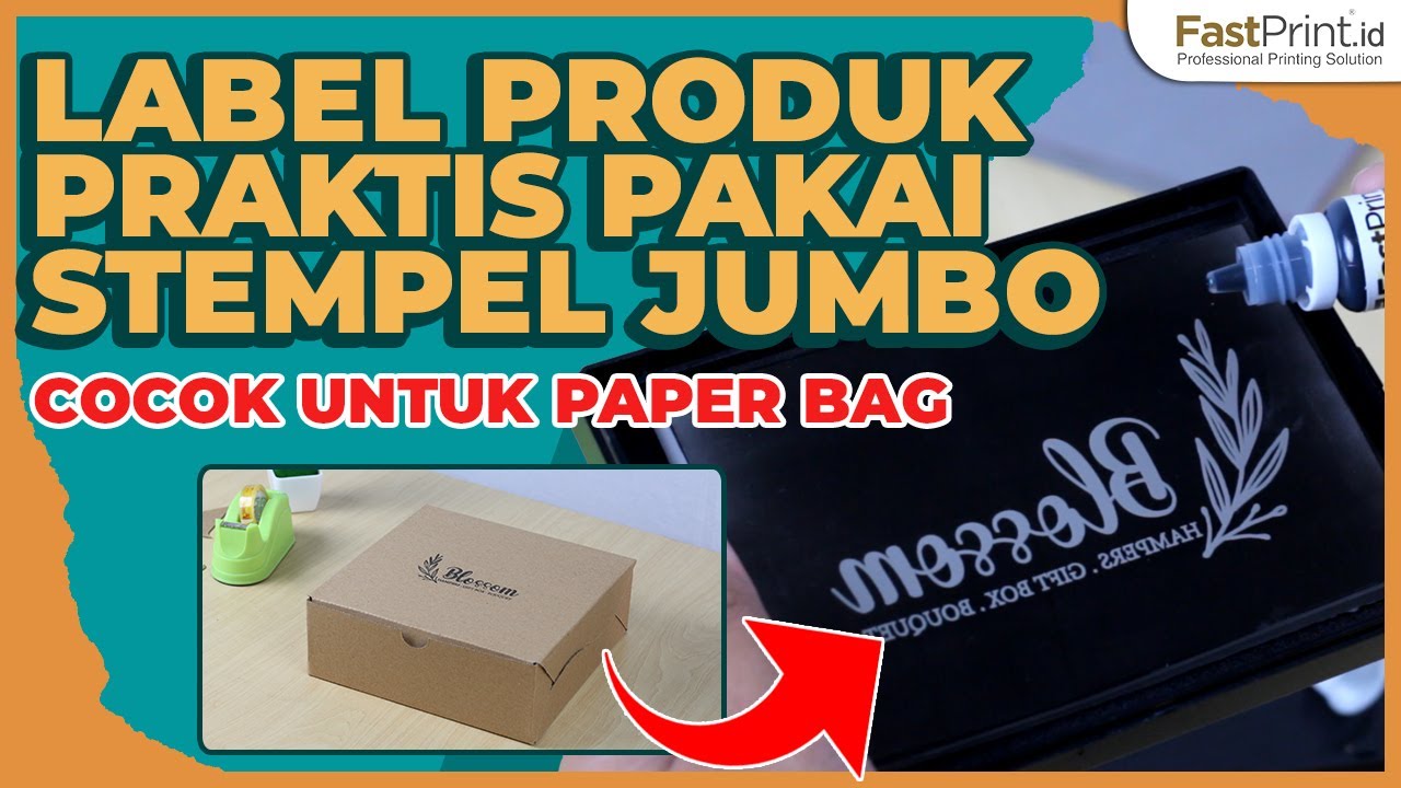 Cara Membuat Kemasan Produk Dengan Stempel Flash Jumbo