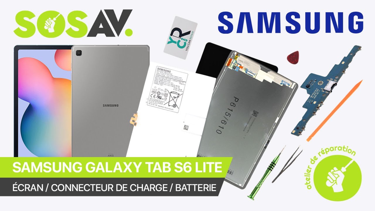Réparer la Samsung Galaxy Tab S6 Lite - SOSav.fr