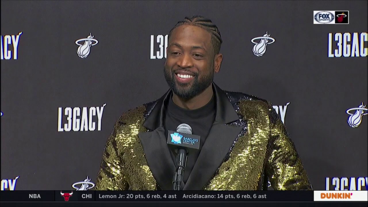 April 10, 2019 - FSS - Dwyane Wade Press Conference After his Last Career Game (@ Brooklyn Nets)