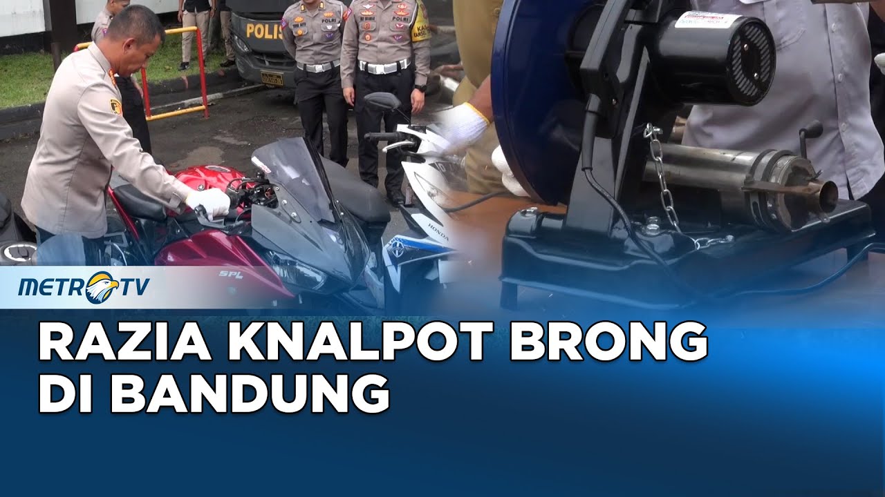 Jaga Kondusifitas Jalan, Pemkot Bandung dan Polisi Razia Knalpot Brong