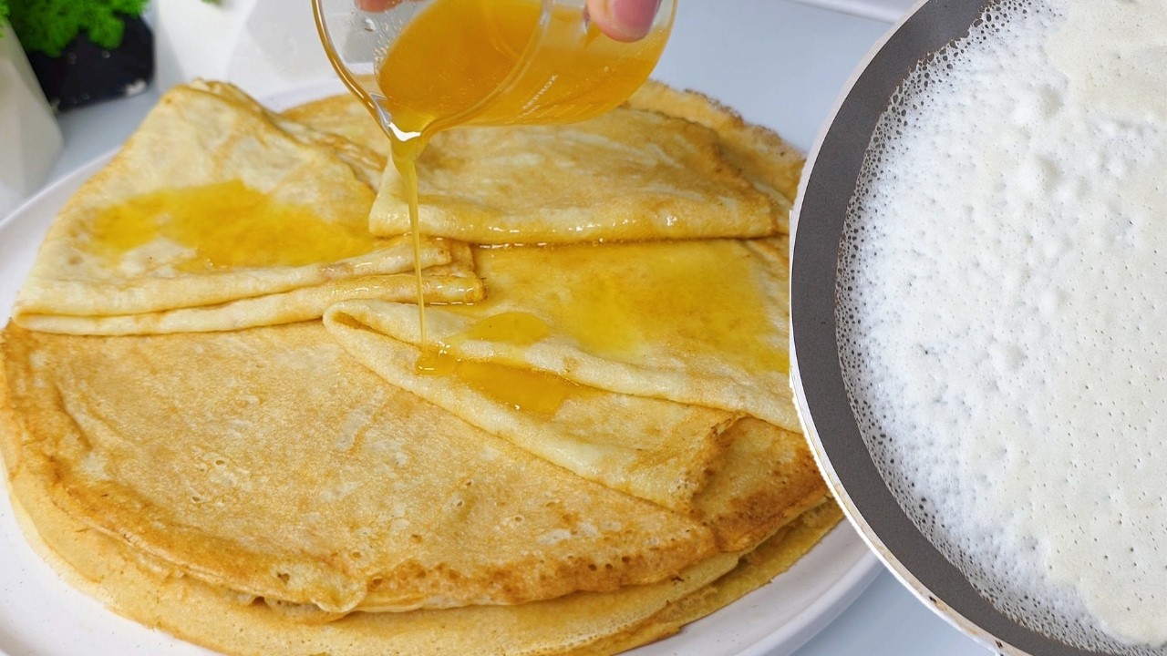 В Блинчики МОЛОКО Больше Не ДОБАВЛЯЮ Нежнейшие СУПЕРТОНКИЕ БЛИНЧИКИ АЖУРНЫЕ и Тающие Во РТУ