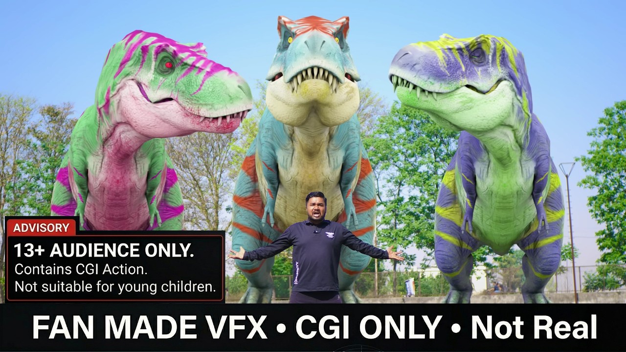 T-Rex Dinosaur Fight In Jungle