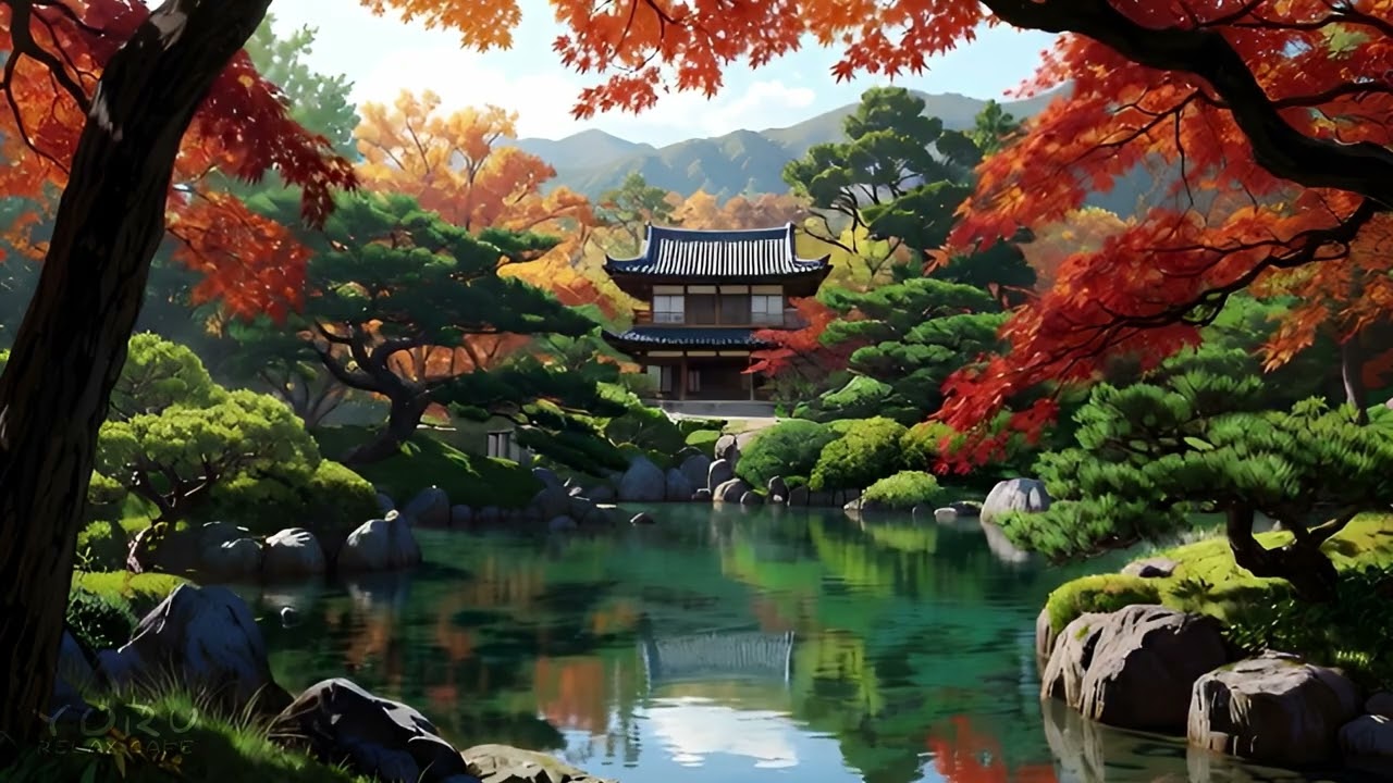 Zen Garden Beats ⛩️ Relaxing Japanese Instruments Lo-fi for Study & Sleep – Yoru Relax Café