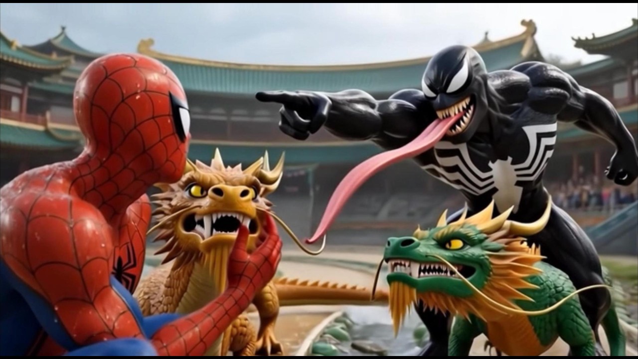 🐉🕷️SPIDERMAN Wins The Magic Legendary Dragon Racing Championship - Epic Racing Challenge