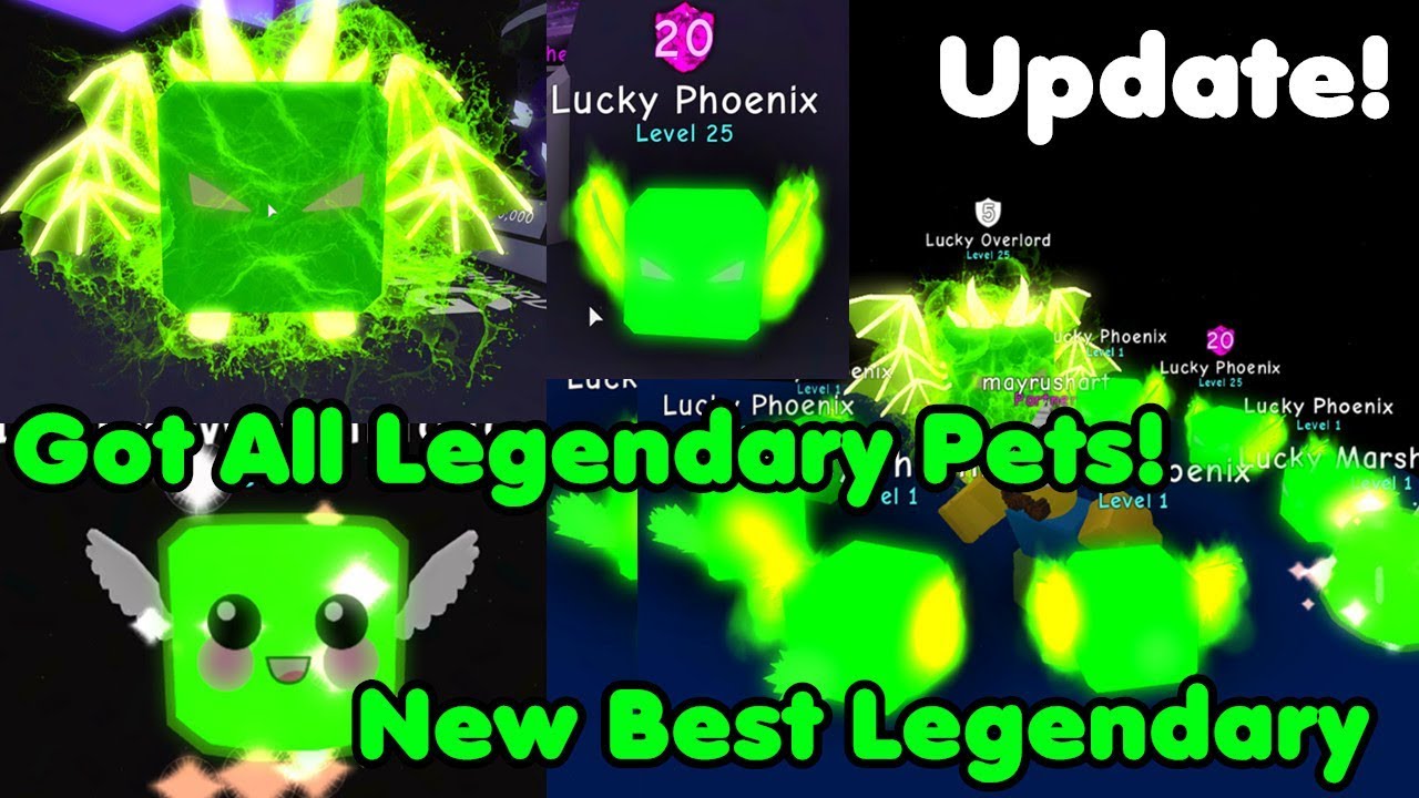 Update! Got All New Legendary Pets! Lucky Overlord! Lucky Phoenix and More! - Bubble Gum Simulator