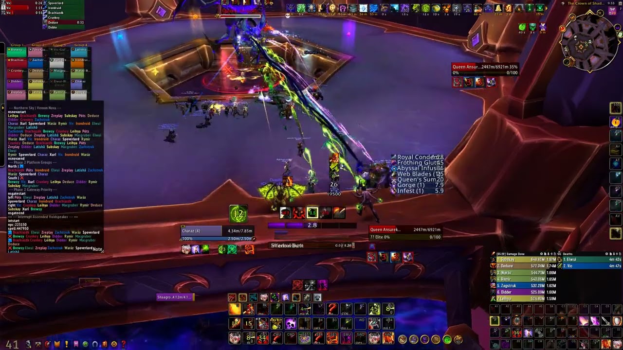 fade vs. Mythic Queen Ansurek [Destruction Warlock PoV]
