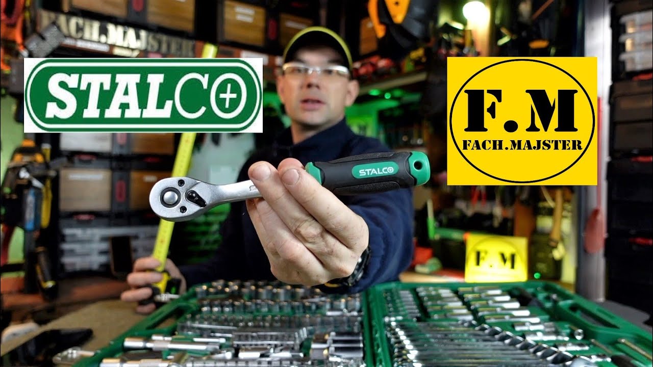 Stalco S-54005 TEST!!! - Zestaw Kluczy Nasadowych i Płasko-oczkowych 219elementów