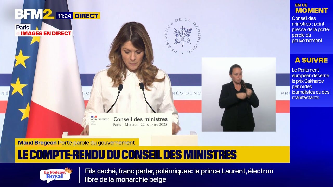 🟡Suivez en direct le compte-rendu du conseil des ministres