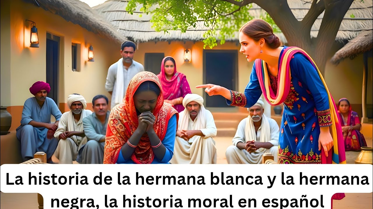 La historia de la hermana blanca y la hermana negra, la historia moral en español