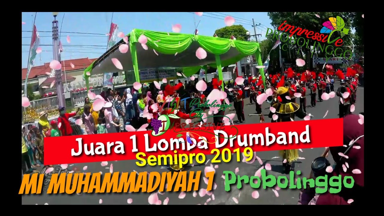 Juara 1 Lomba Drumband Semipro 2019 MI Muhammadiyah 1 Probolinggo