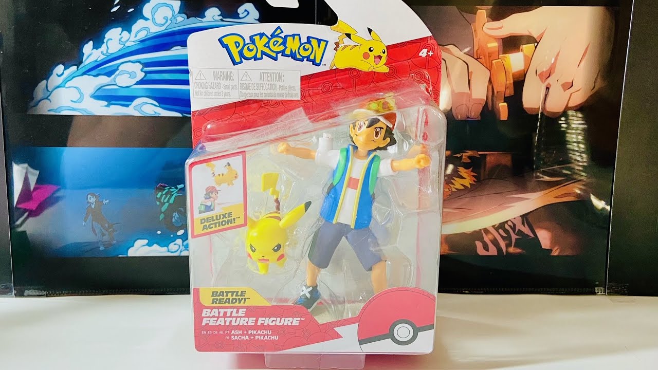 Jazwares Pok&eacute;mon Battle Ready Ash & Pikachu Battle Feature Figure Review