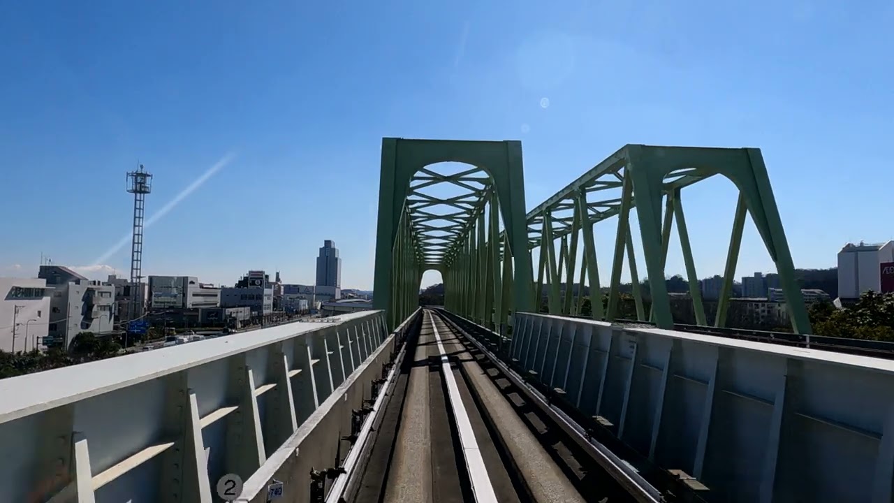 シーサイドライン　新杉田駅→八景島駅→新杉田駅　【4K対応】
