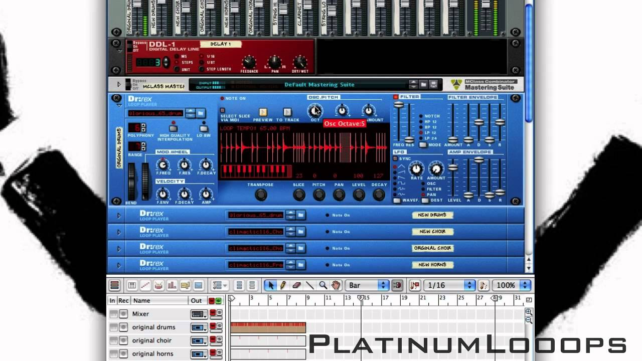 How to use Drum Loops in Reason with Dr Rex