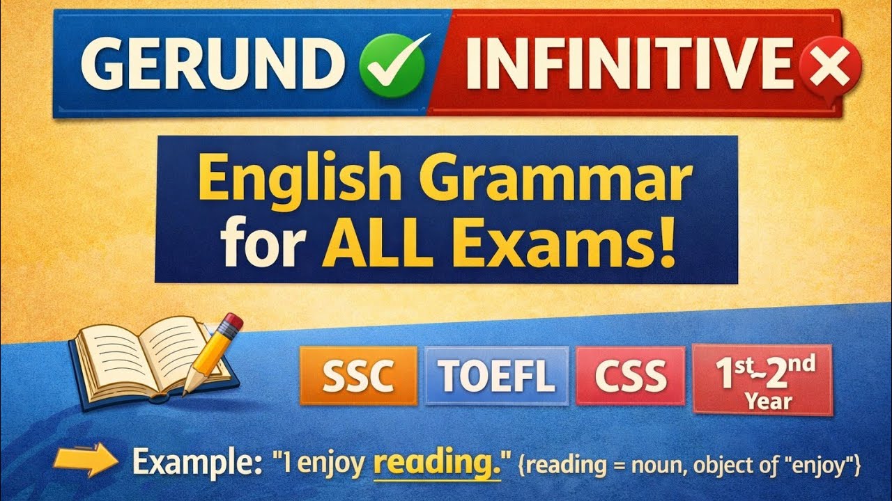 Gerund vs Infinitive – Learn the Difference with Simple Examples in English Grammar! ✅