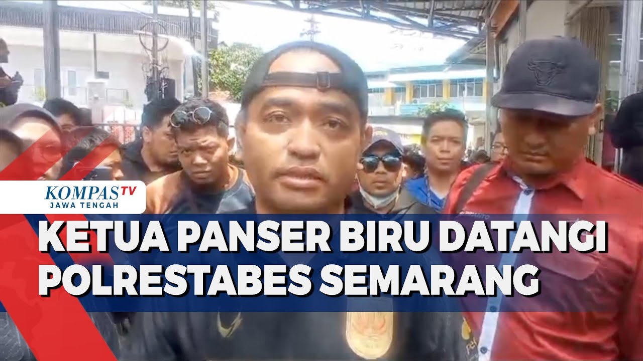 Ketua Panser Biru Datangi Polrestabes Semarang Pasca Dilaporkan CEO PSIS Yoyok Sukawi