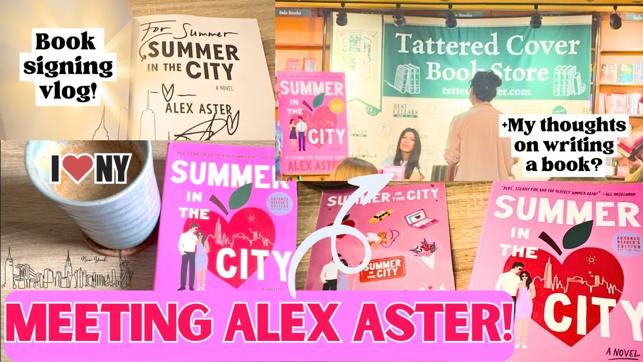 MEETING ALEX ASTER! BOOK SIGNING VLOG #bookvlog #alexaster #booktube #vlog #kindle #summerinthecity