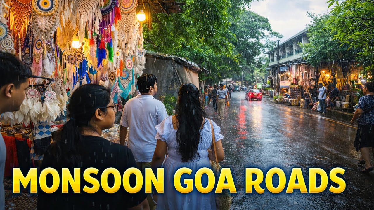 Goa Monsoon Roads 🌧️ | Rainy Drive ASMR | No Music