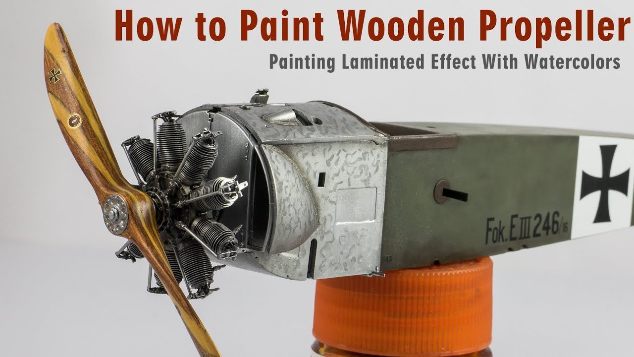 How to paint wooden propellers  Step by Step Tutorial V.2