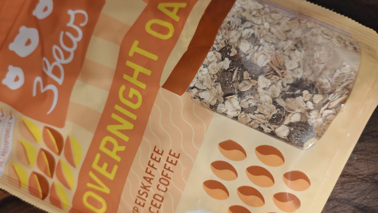 Im Test! Overnight Oats Typ Eiskaffee von 3Bears.Kann man es essen?