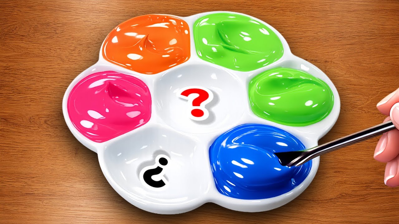 How to Making 7 Colors with Pink, Green & Blue | Satisfying Color Mixing