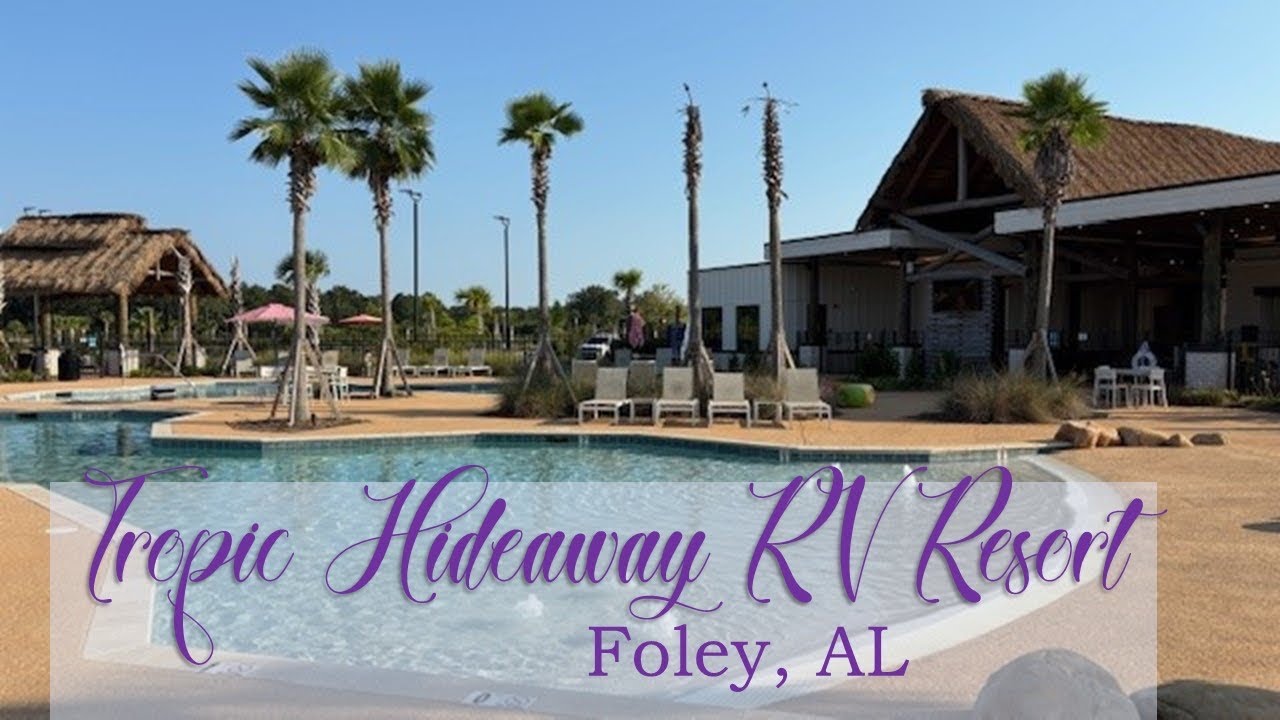 Роскошный курорт для автодомов Tropic Hideaway в Фоли, Алабама! Фантастический отдых!