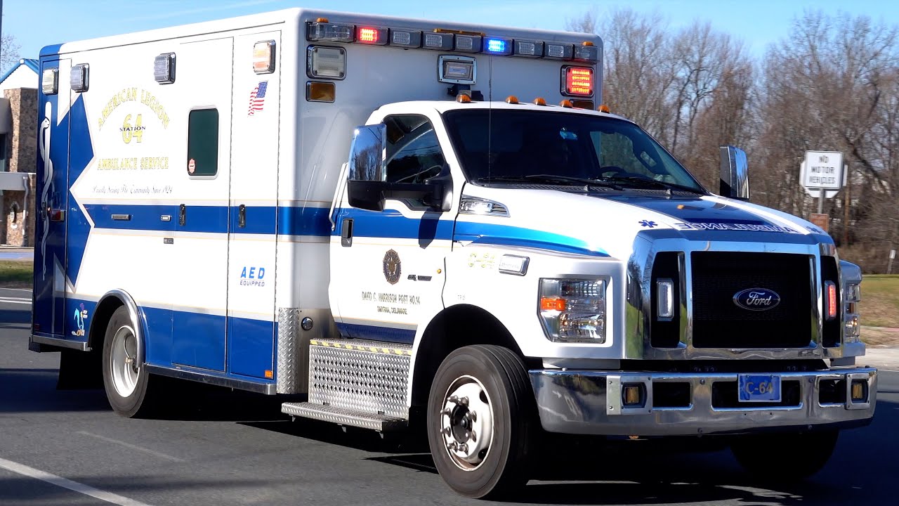 American Legion Ambulance Service C 64 Responding