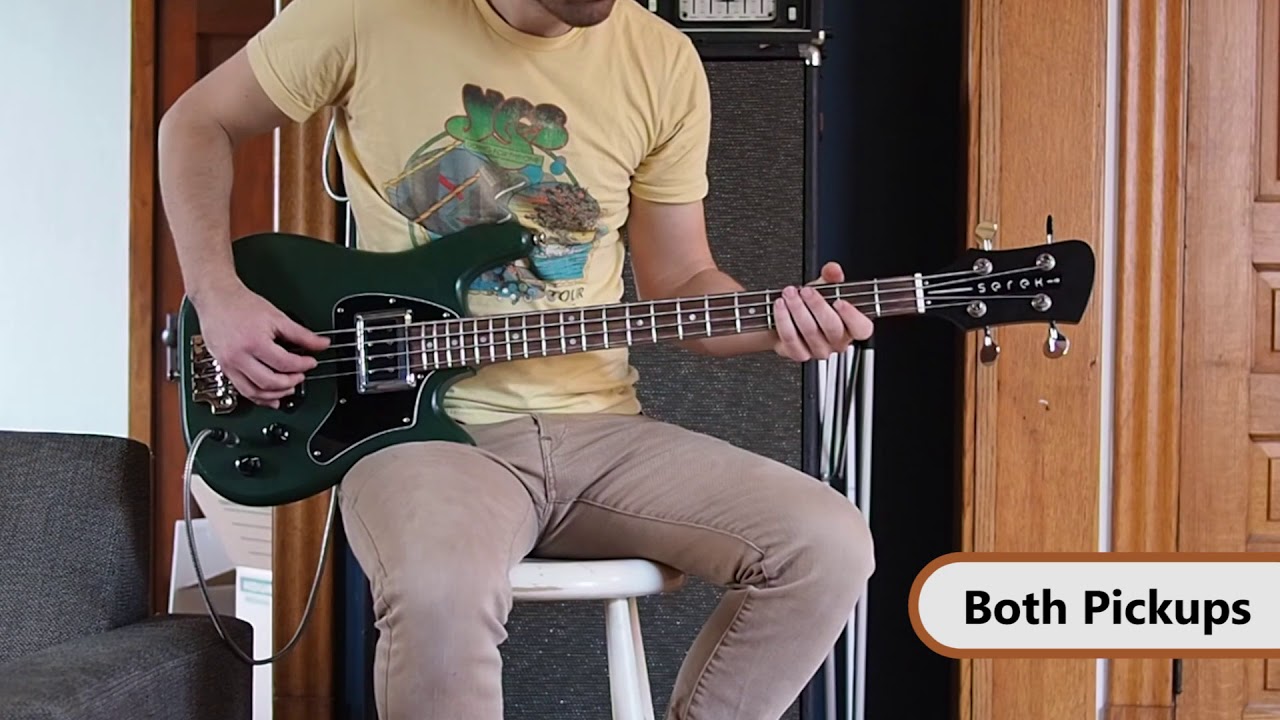 Serek Basses - B90 & Curtis Novak BS-DS Bass Pickup Demo