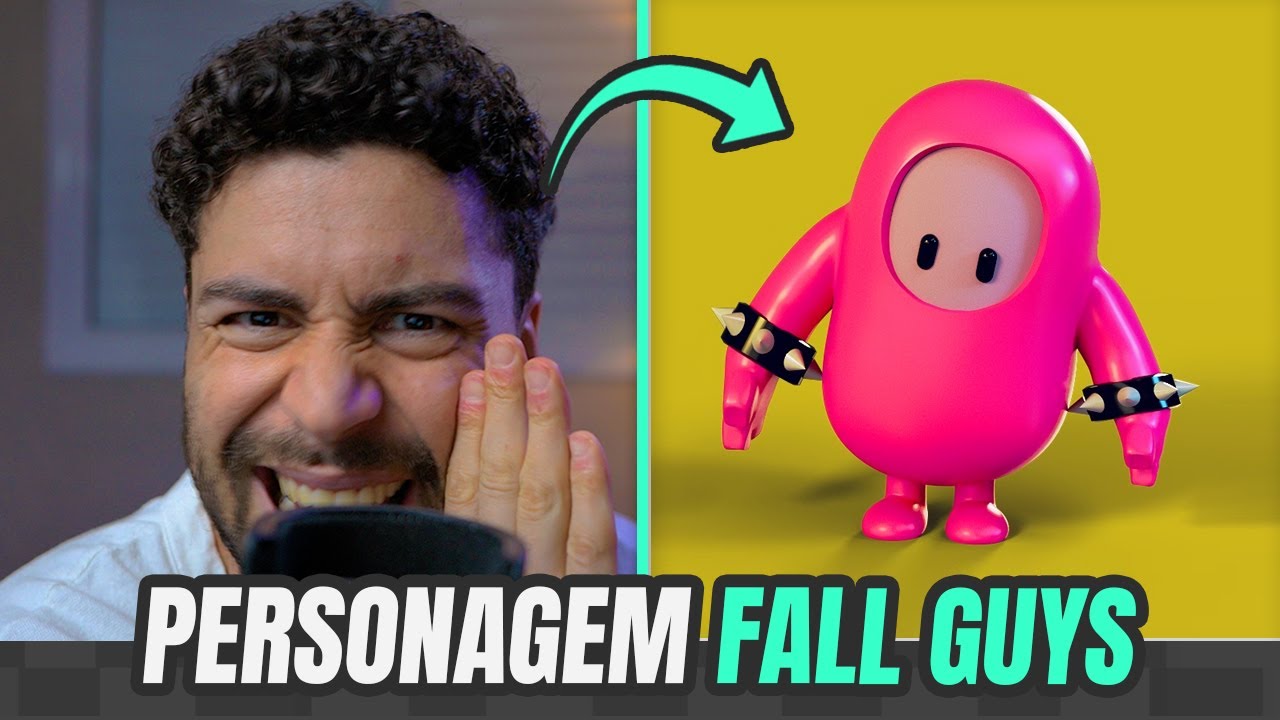 PERSONAGEM 3D do jogo FALL GUYS no Zbrush